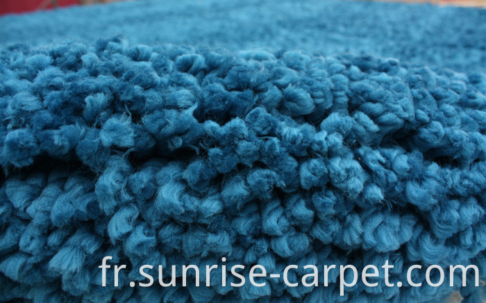 Thick Polyester Shaggy Rug Royalblue